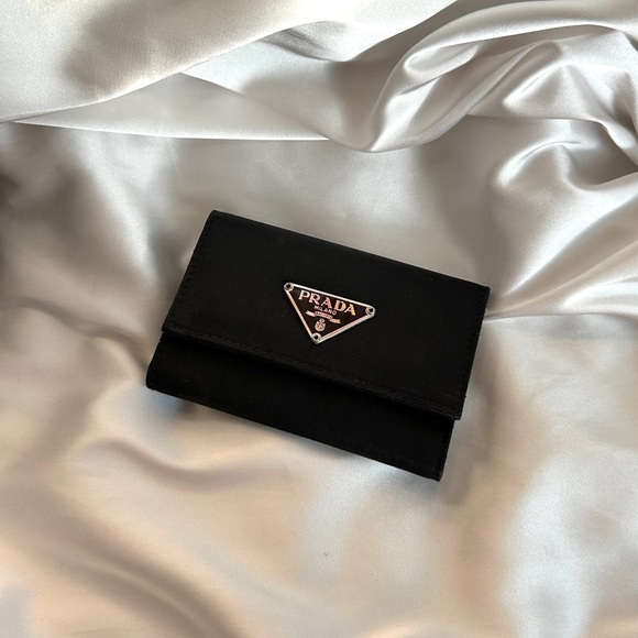 Prada Accessories - Prada Black Nylon Key Holder